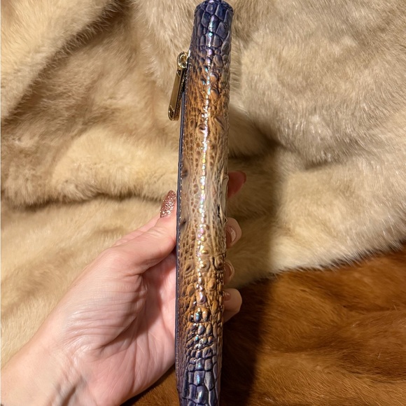 Brahmin Iridescent Multicolor Crocodile Embossed Ady Wallet - Picture 4 of 4